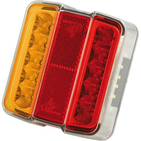 Lanterna 4 funzioni - Arancione/rosso, LED a fiamma - AUTOBEST - 246161 (1/2)
