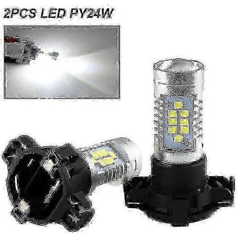 2 feux clignotants avant à LED PY24W pour BMW Série 3 5 X3 X5 X6 Z4 (2 PY24W blancs) (1/5)
