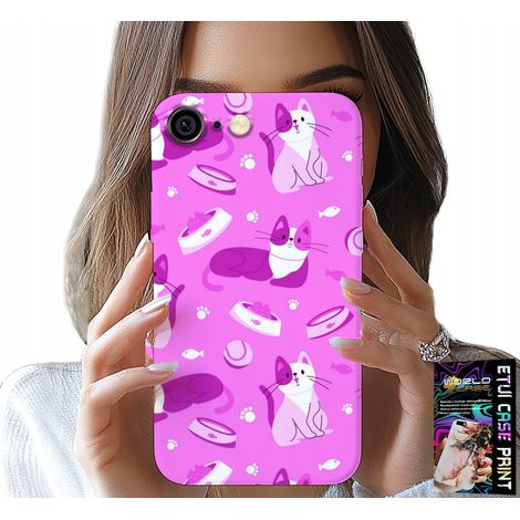 Hülle für iPhone 6 / 6S – Katzenmotiv, Katzenmuster, Schutzhülle (1/5)