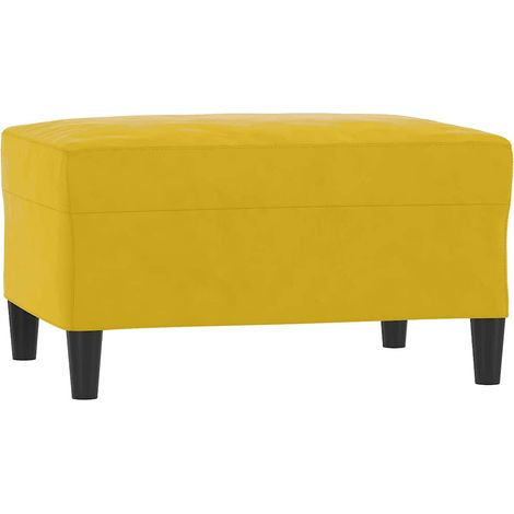 Repose-pied Jaune 70x55x41 cm Velours (1/5)