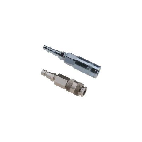 Kit de conversion de raccords pneumatiques Euro et PCL – 4 pièces 1/4' BSP – Métal galvanisé – Connexion rapide et sécurisée (1/5)