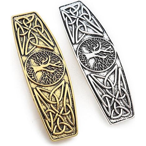 2 Pcs Rtro Barrettes Arbre De Vie Source De Vie Pince Cheveux En Mtal Dcoration Cheveux Fermoirs Casque Pingle Cheveux Vintage Pour Femmes Fille (1/5)