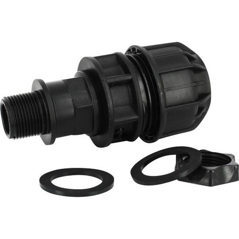 Trop-plein cuve eau 1000L - Droit pression Diamètre 32 mm (1/5)