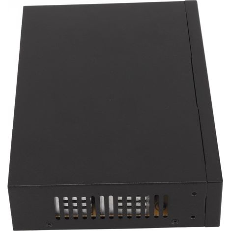 Kompakter 6-Port-PoE-Switch aus Aluminiumlegierung, 100 Mbit/s, Ethernet-Netzwerk, EU-Stecker, 100–240 V (1/5)