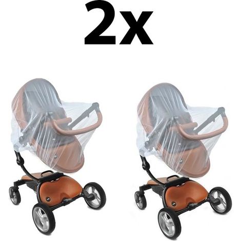 Moustiquaire intégrale pour poussette, protection anti-moustiques universelle, housse de protection parapluie pour poussette à mailles larges et denses, portable.