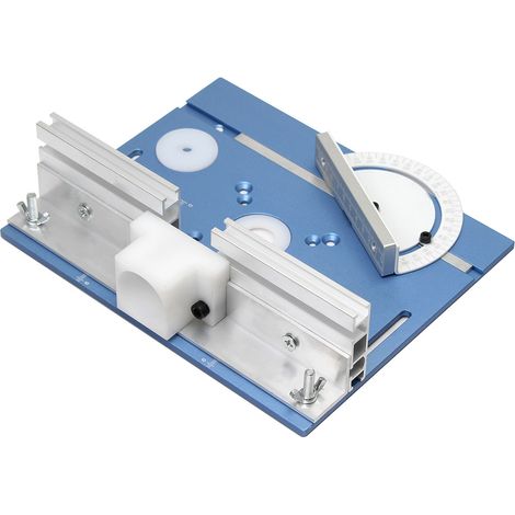 Machine à graver C8, jeu de plaques inversées, surface de fraisage en alliage d'aluminium avec support et règle de poussée, accessoire pour le travail du bois et l'ébénisterie. (1/5)
