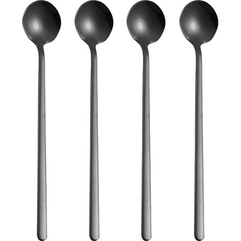 cuillère à café, cuillère à mélanger, cuillère à mélanger à long manche, cuillère à expresso dorée, cuillère en acier inoxydable (1/5)