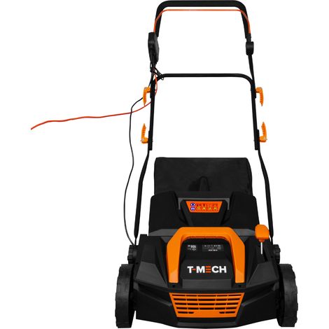 T-Mech – Aspirateur balayeuse pour gazon artificiel – 5 hauteurs de -12mm à +6mm – Largeur d'aspiration 38 cm – Sac de collecte 50L – 3500 tr/min