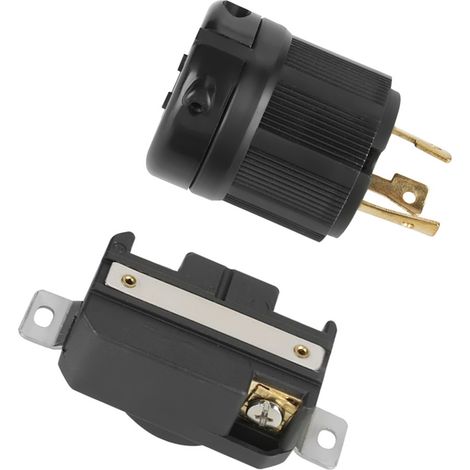 NEMA L6-30P L6-30R 30A 250V elektrischer Steckverbinder, 3-poliger Verriegelungsstecker und -buchse, männlich und weiblich (1/5)