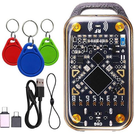 Lecteur de puces RFID Chameleon Ultra + émulateur de carte à puce porte-clés 3XUID NFC Duplicator 125K 13,56 MHz Décodage de cartes à puce d'identification (1/5)
