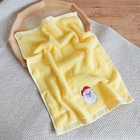 Serviette De Salle De Bain - 100% Coton - Motif Noël Père Noël Et Renne Brodé - Usage Salle De Bain Cuisine - Lot De 2 - 33 X 74 Cm (1/5)