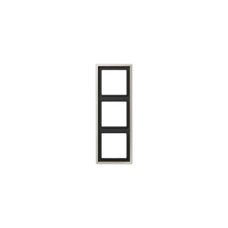 Jung Marco 3 elementos, LS 990, IP 44, acero inoxidable, montaje vertical y horizontal ES 2983