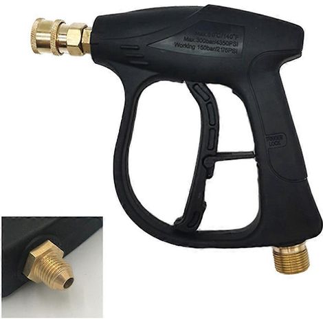 Pistolet à eau haute pression à connexion rapide pour le nettoyage de voiture, l'irrigation de jardin, outil de nettoyage, lanceur de mousse à neige, buse de pulvérisation rapide - 1-