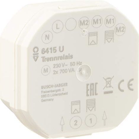 Busch-Jaeger Relè di separazione 2-fach bianco modello 6415 (1/3)