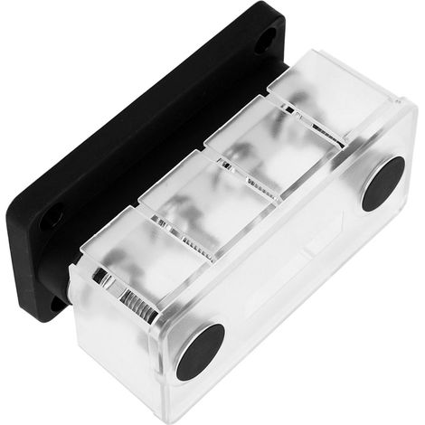 4-poliger M8-Stromverteiler, 300 A 12 V–48 V Sammelschiene für Auto und Boot, schwarz (1/5)