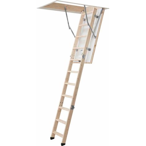 Dolle Bodentreppe kompakt 3-teilig bis 285cm Raumhöhe mit U-Wert 1,3 Deckenöffnung 130x70cm