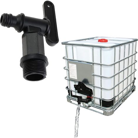 Robinet de baril de pluie 3/4'' BSP raccord de baril de pluie IBC adaptateur de stockage d'eau pour le jardin domestique connexion d'eau (1/5)