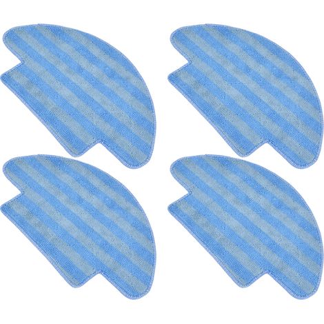 Lot de 4 lingettes de rechange en fibre douce pour aspirateur robot Conga 950 (1/5)