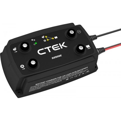 Chargeur de batterie D250SE 12V 20A – 5 phases de charge – Compatible lithium et plomb-acide – Indice de protection IP65 – Ctek (1/6)