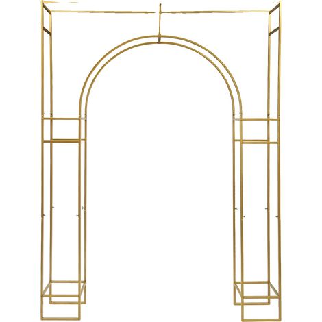 Support d'Arche de Mariage, Construction Solide, Design Élégant, Or (1/2)