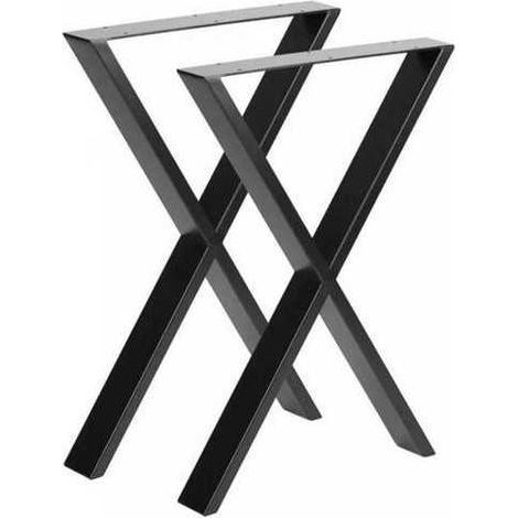 Pata Industrial Cruzada 710x780cm Negra Mate 2uds JIMENEZ MONLLOR