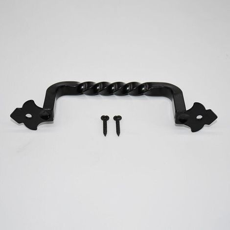 Poignée de Porte de Grange 148mm, Poignée Vintage en Fer pour Porte de Jardin ou Armoire (1/5)