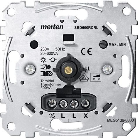 Merten Dimmereinsatz für Glüh- und Halogenlampen  Merten  Dimmereinsatz  Für  07750410545731  Merten  Merten (1/2)