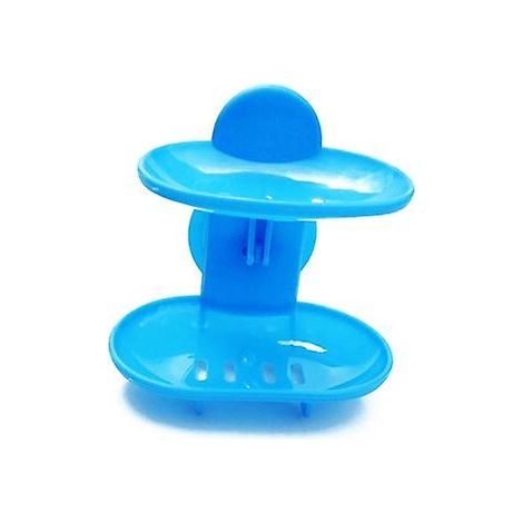 Filiyano-Porte-savon double couche avec ventouse, récipient à savon en plastique pour salle de bain, plateau à savon résistant pour douche, 14,5 cm x (1/5)