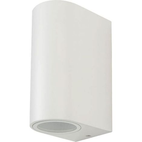 Foco de pared LED doble V-TAC con soporte 2 GU10, redondo, aluminio, color blanco, IP44 (1/5)