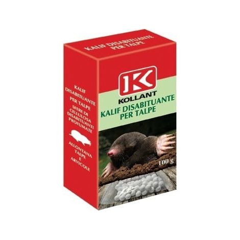 Repellent für Maulwürfe basierend auf biologisch abbaubaren Cellulosekugeln 100 g Kollant Kalif