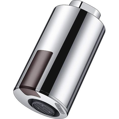 Robinet à capteur infrarouge, robinet intelligent, adaptateur sans contact avec capteur de mouvement, robinet à capteur d'économie d'eau pour salle de bain, cuisine, convient pour 22-24 mm (1/5)