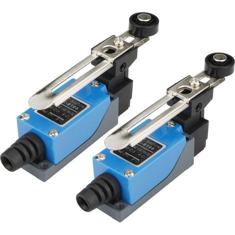 Interrupteur de fin de course momentané 2PCS – Commutateur réglable NC-NO – Tension AC 250V 5A, DC 115V 0.4A – Pour automatisation industrielle - ME-8108 (1/5)