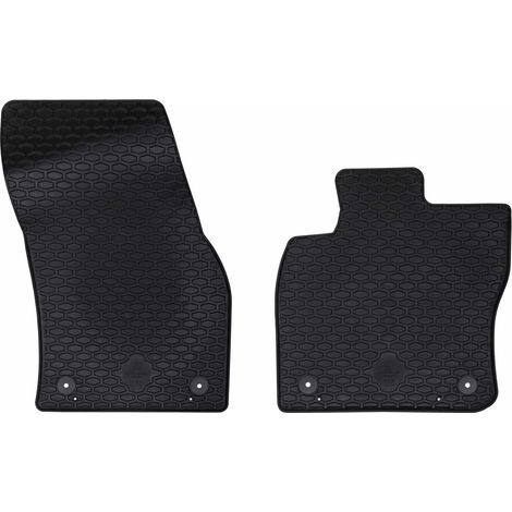 Car Mat 2 pcs Black suitable for VW CADDY 2020- Rubber vidaXL