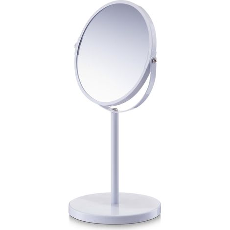 Zeller, Specchio da trucco 18704 1x3x ø15 x 35 cm weiß, Bianco (Weiß)
