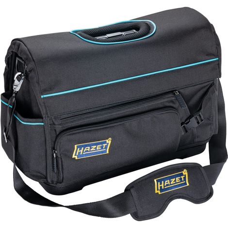 HAZET GRAND SAC À OUTILS VIDE 191T-6L 520 X 300 X 370 MM AVEC CAPOT EN TISSU AMOVIBLE, COMPARTIMENTS INTÉRIEURS, BANDOULIÈRE, PO (1/4)