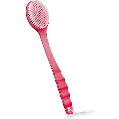 Brosse de bain à poils ultra-doux, brosse pour le corps et la douche avec long manche, brosse pour le corps et le dos, brosse pour le soin des peaux sèches (1/5)