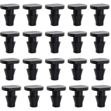 100pcs Bouchon de Tuyau d'irrigationTuyau Goutte à Goutte Embouts Irrigation Capillaire Petit Bouchon Accessoires pour Jardin Arrosage Irrigation (1/4)
