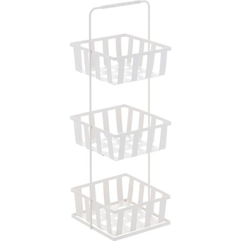 Etagere metal carree 3 niveaux - ivoire - Tendance (1/3)