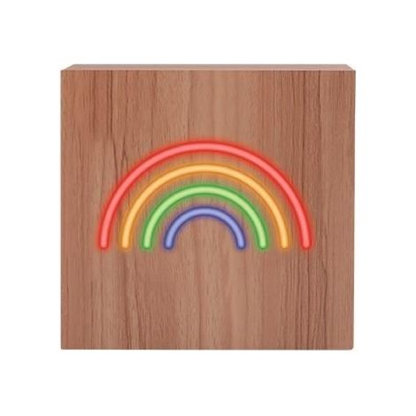 Enceinte Bluetooth - BIGBEN INTERACTIVE - Neon Rainbow - Bois - Taille L - Induction (1/3)