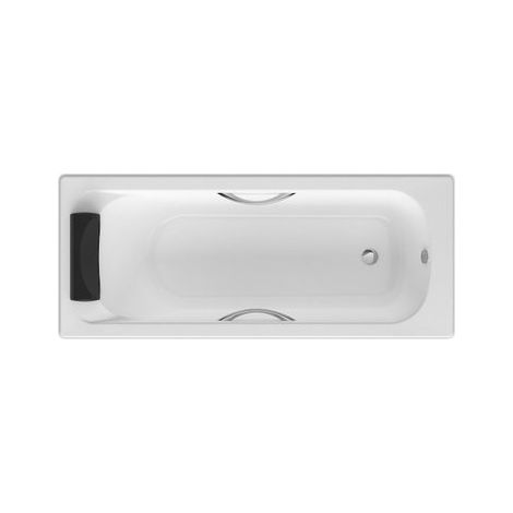 8433290325027 Roca - Bañera acrílica rectangular con asas 1700x700 - Serie BeCool , Color Blanco