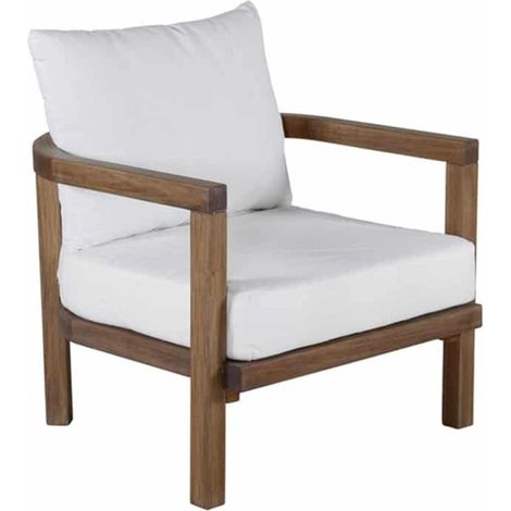 Fauteuil de Jardin en Bois "Erica" 70cm Marron (1/5)