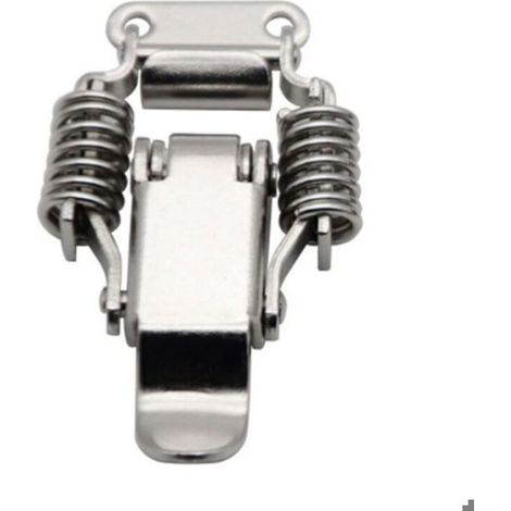 4 Pièce Verrou de Tension, Serrure à levier de verrouillage de boîte, Fermeture à Ressort Loquet, Serrure Tension En Acier Inoxydabl (1/5)