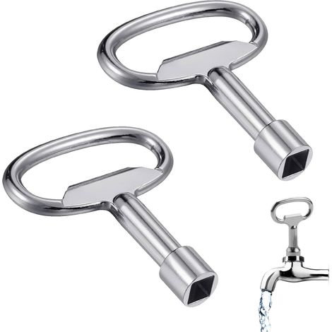 Juego de 2 llaves cuadradas para grifos, llave cuadrada de 8 mm, universal (1/5)