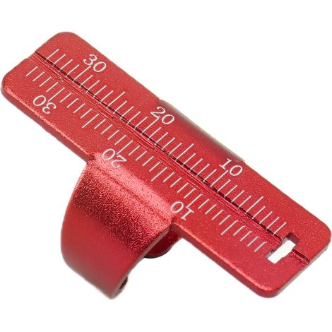Jauge endodontique Endo Ruler en alliage d'aluminium, bague de mesure de longueur canalaire, instrument dentaire rouge (1/5)