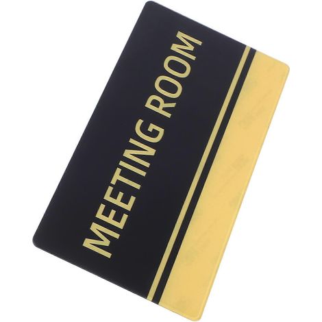 Plaque de porte de bureau en acrylique, indicateur d'état de salle de réunion (lot de 2) (1/5)