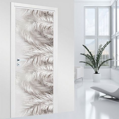 Stickers pour porte - Feuilles - 73 x 205 cm - Adhésif MAT (1/2)
