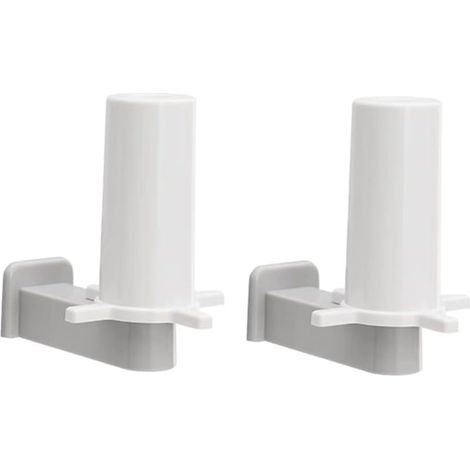 2pcs Auto-adhésif Mur de toilette en plastique - porte-serviette en papier mural cuisine accessoires de salle de bain (1/5)