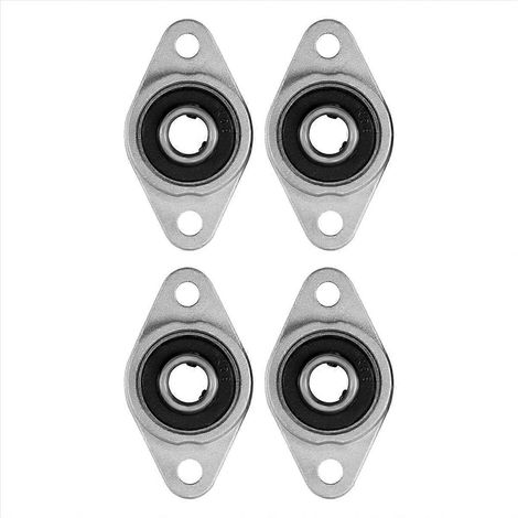 4 paliers à semelle Kfl08, alésage de 8 mm, en alliage de zinc, à bride rhombique, pour CNC (1/5)