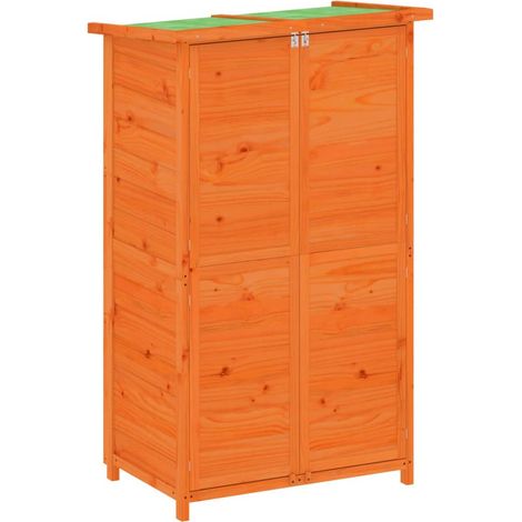 Casetta da giardino casetta per capanni casetta per ripostigli casetta per attrezzi da esterno robusta 83 x 57 x 140 cm legno massiccio pino marrone 020022423