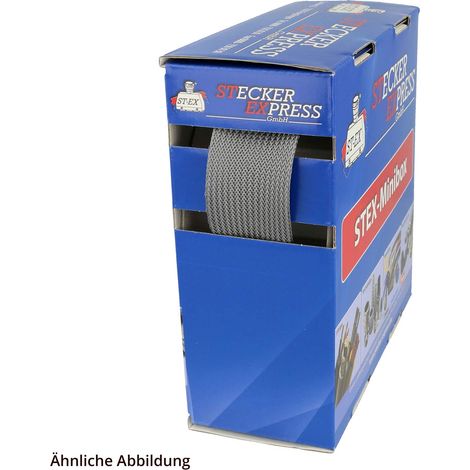 Minibox HG-PET grau Hohlgeflechtschlauch PET-Monofile Einsatzbereich 34,0mm - 60,0mm Temperaturbereich -50°C bis 150°C kurzzeitig 175°C - 1 Stück